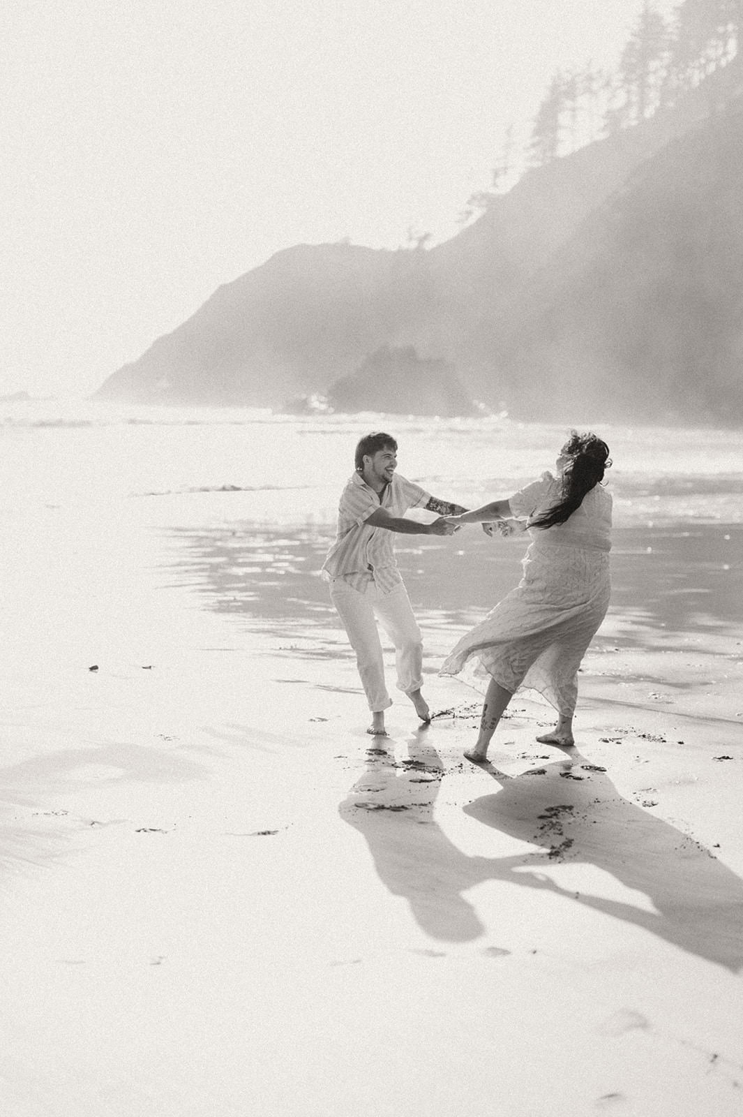 cannon beach engagement photos