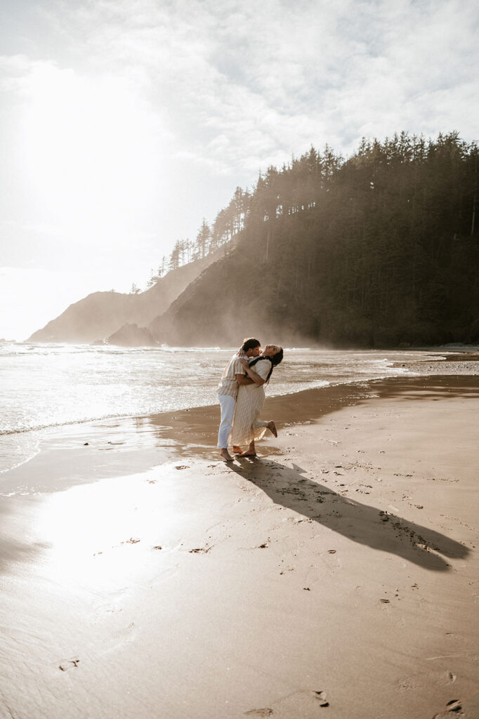 cannon beach engagement photos