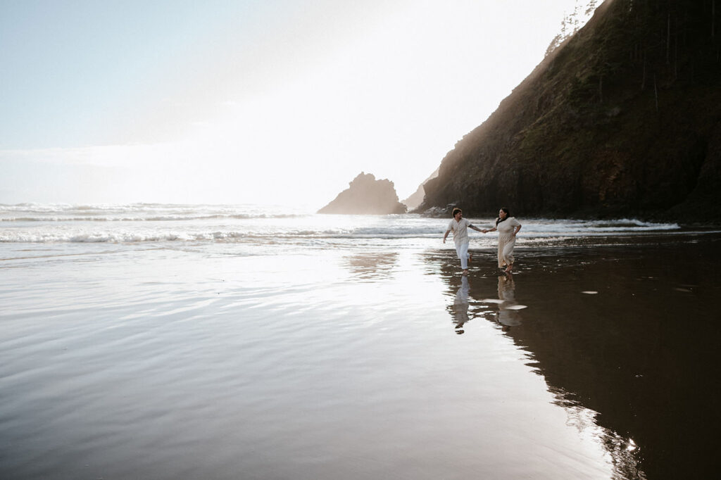 cannon beach engagement photos