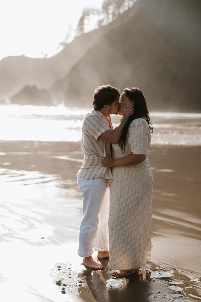 cannon beach engagement photos